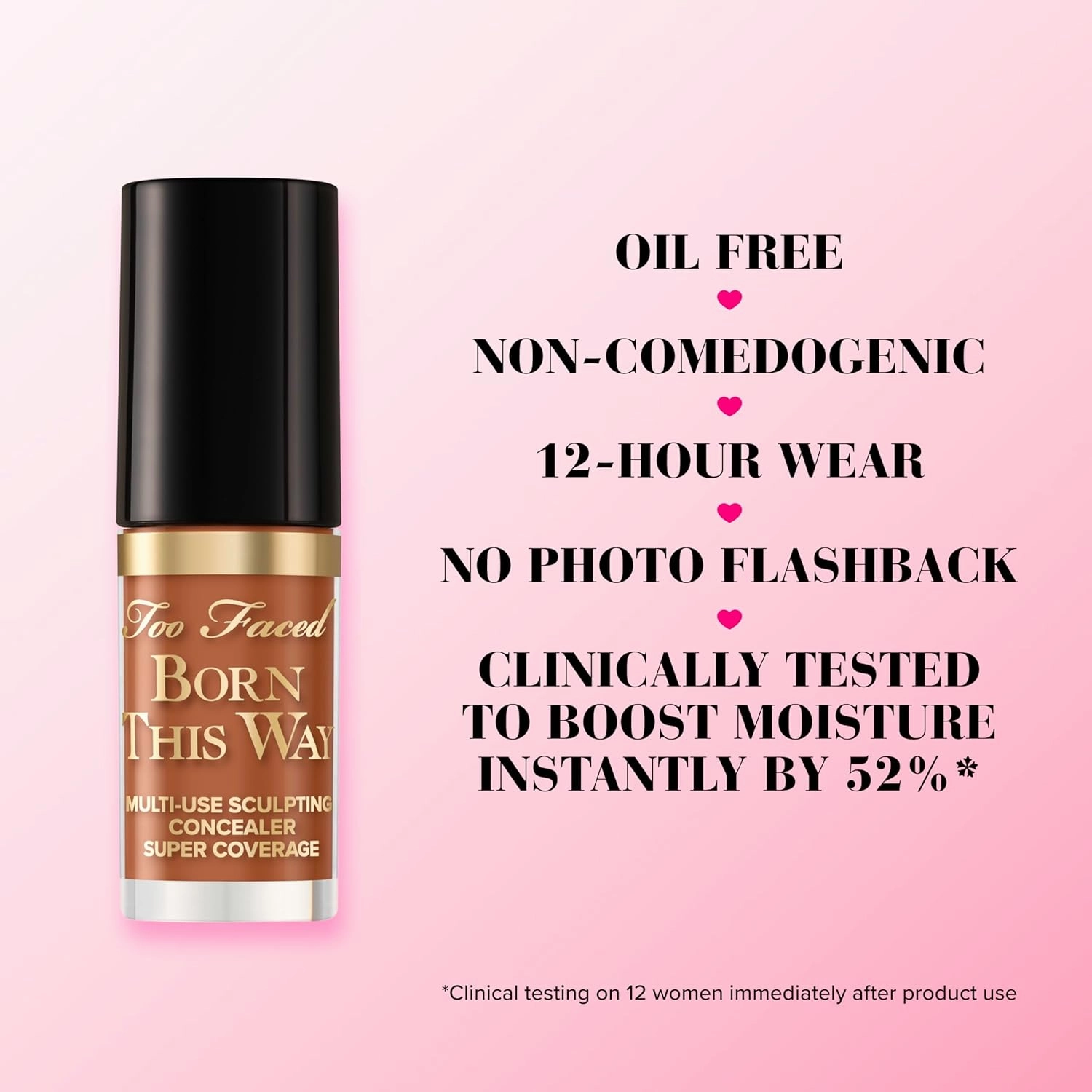 Too Faced Born This Way Super Coverage Multi-Use Concealer | Full Coverage, Oil Free, Long Lasting   Hydrating