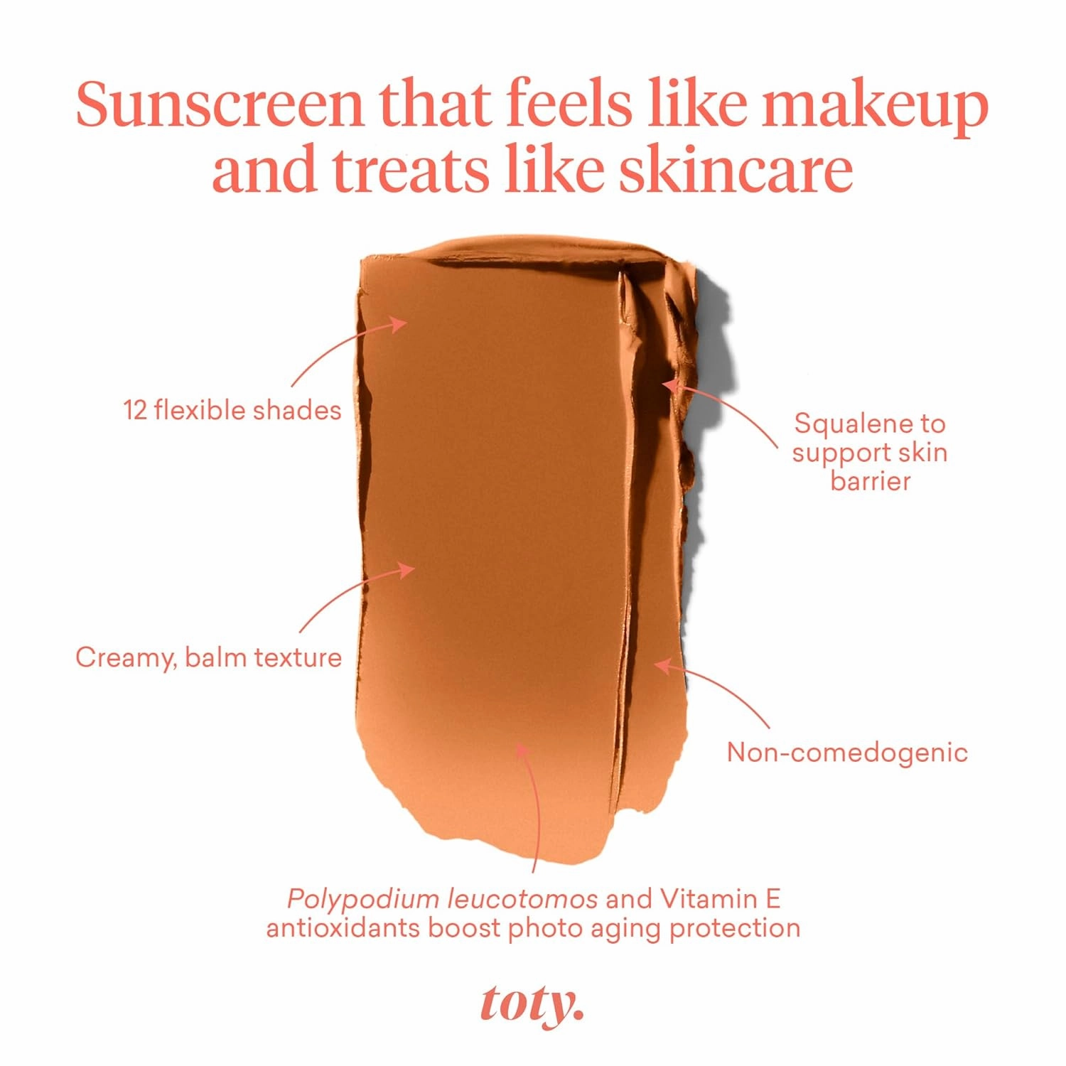 Toty by Sofia Vergara - Ilumina CC Creamy Compact SPF 50  Refill - Mineral Sunscreen for Face - Cream Foundation Balm - Blurring, Matte Light Coverage - Water Resistant - All Skin Types - 5W1