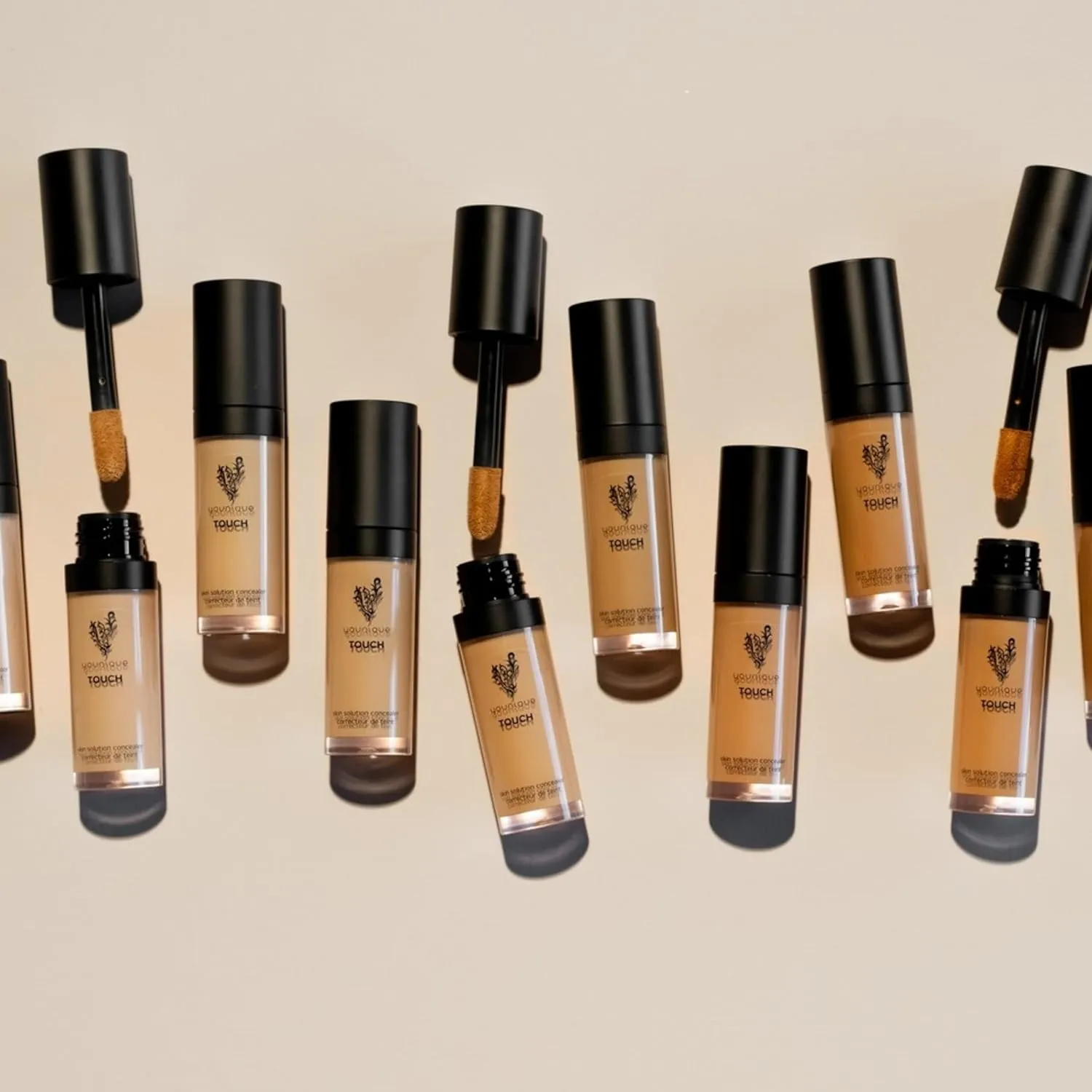 TOUCH Skin Solution Concealer | Velour | Full-Coverage & Long-Lasting Wear | Nourishing Formula with Caffeine, Vitamin E & Hyaluronic Acid | Seamless Matte Finish