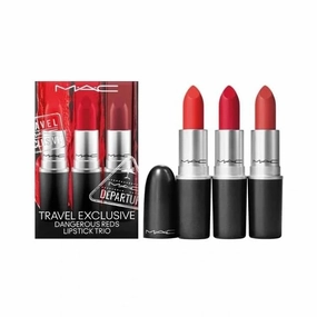Travel Exclusive Dangerous Reds Lipstick Trio Set Lady Danger, Ruby Woo, Chili