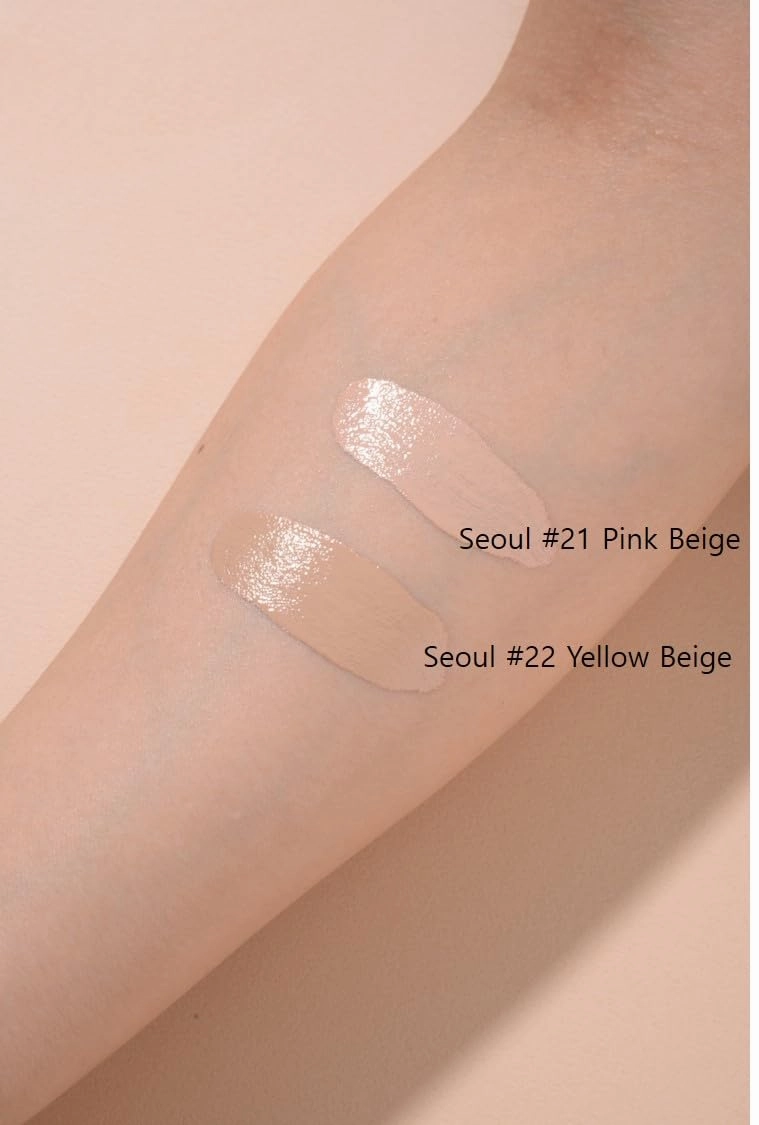 TROIAREUKE Seoul "Bridal" Cushion Foundation(#21, Pink Beige), Korean Cushion Foundation, K-Beauty, Hydrating, Long-lasting, Lightweight, Natural Finish, Anti-Aging, Moisture, Whitening, SPF 50 