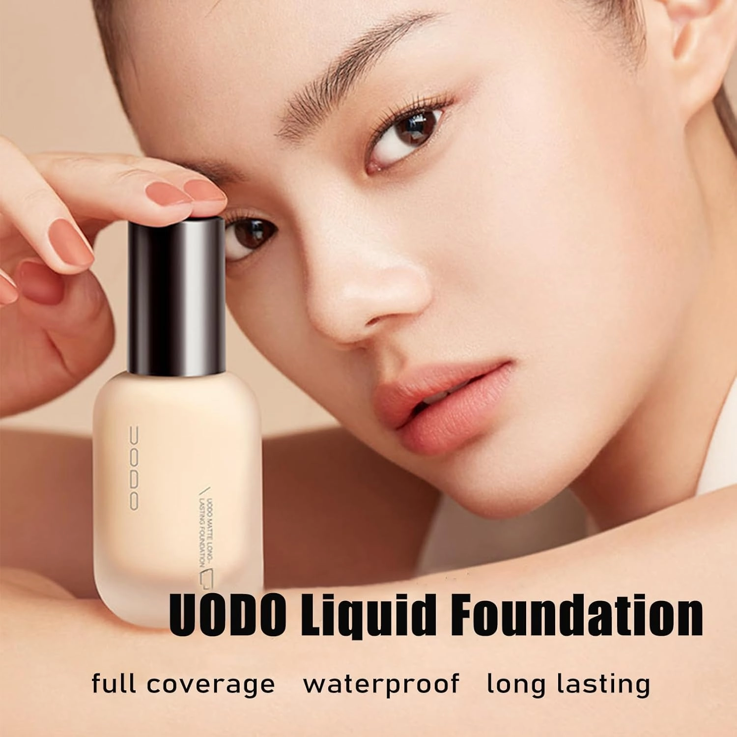 UODO Liquid Foundation - UODO Moisturizing Light/Matte Long Lasting Foundation, Invisible Foundation Makeup, 1.05 Fl.oz (Moisturizing W02 Brighten)