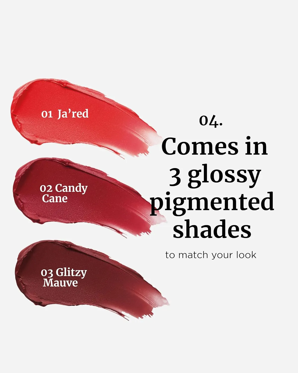 VDL Lip Stain Melted Shine Lipstick 02, Candy Cane - Long-Lasting Glossy Color for Luscious Lips. High Shine Finish, Non-Sticky (0.09 oz) | Korean Makeup