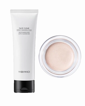 VIDIVICI Millennial Glow Cream Illumination   Face Clear Perfect Cleansing Foam Bundle
