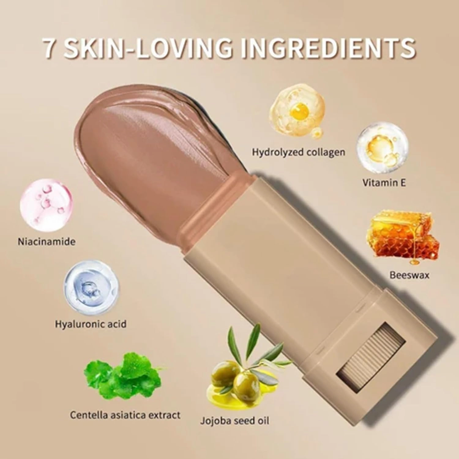 Vitaliq Skin Tint, Splendor Serum Boosted Skin Tint Balm, Korea Oasena Skin Tint Balm, Foundation Stick Beauty Serum Boosted Skin Tint, For Brightens, Hydrates, Natural Finish Makeup (#05 06)