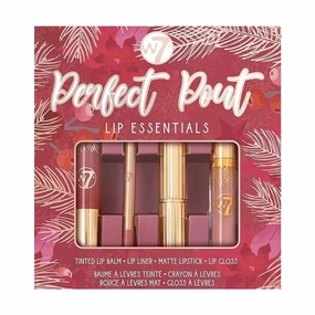 W7 Perfect Pout Lip Essentials, 0.25 Fl Oz (Pack of 4)