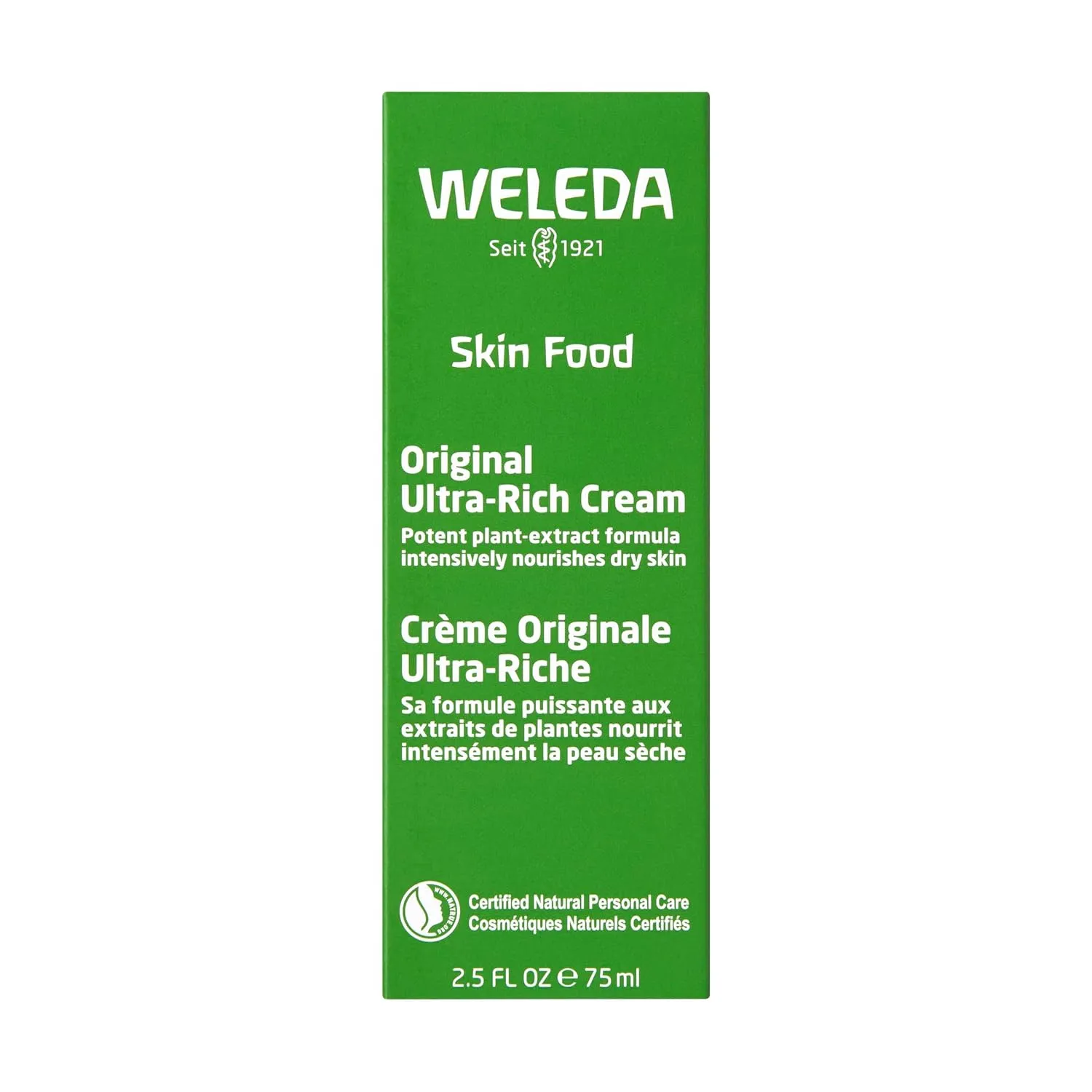Weleda Skin Food Original Ultra-Rich Body Cream 2.5 Fluid Ounce, Plant Rich Hydrating Moisturizer with Pansy, Chamomile and Calendula