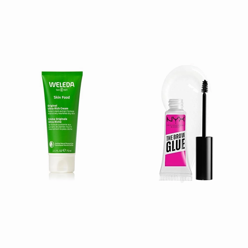 Weleda Skin Food Ultra-Rich Body Cream 2.5oz   NYX Brow Glue Extreme Hold Clear Brow Gel
