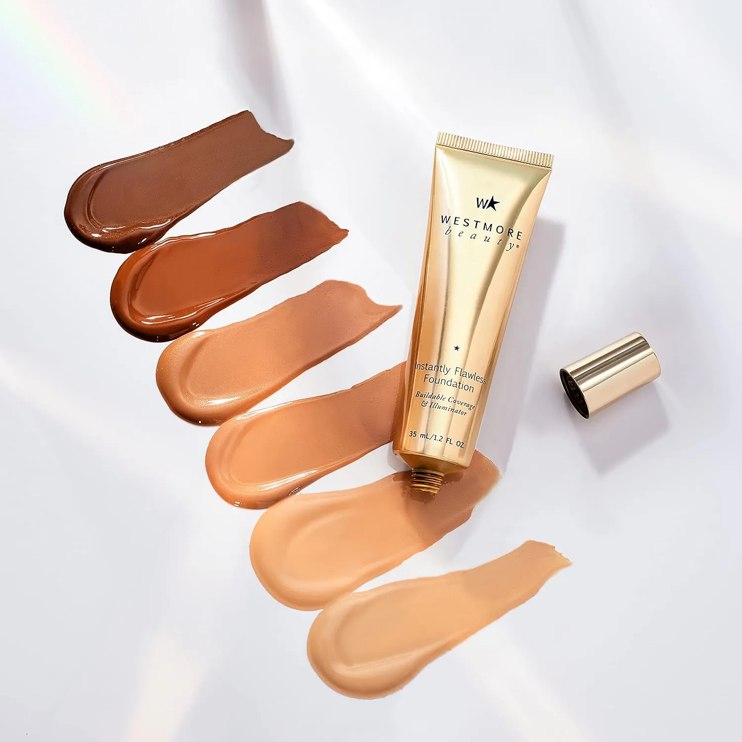 Westmore Beauty Instantly Flawless Foundation - Medium 1.2 oz - Full Coverage Liquid Foundation