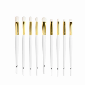 White Gold Make-up Brushes Eye Set
