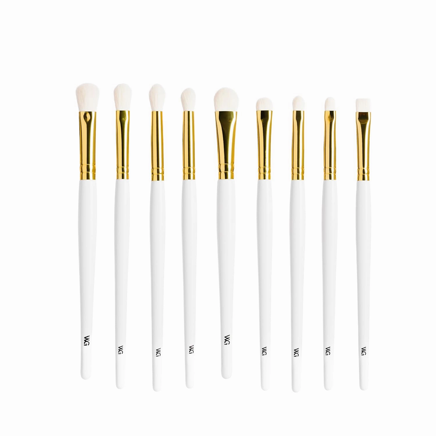 White Gold Make-up Brushes Eye Set