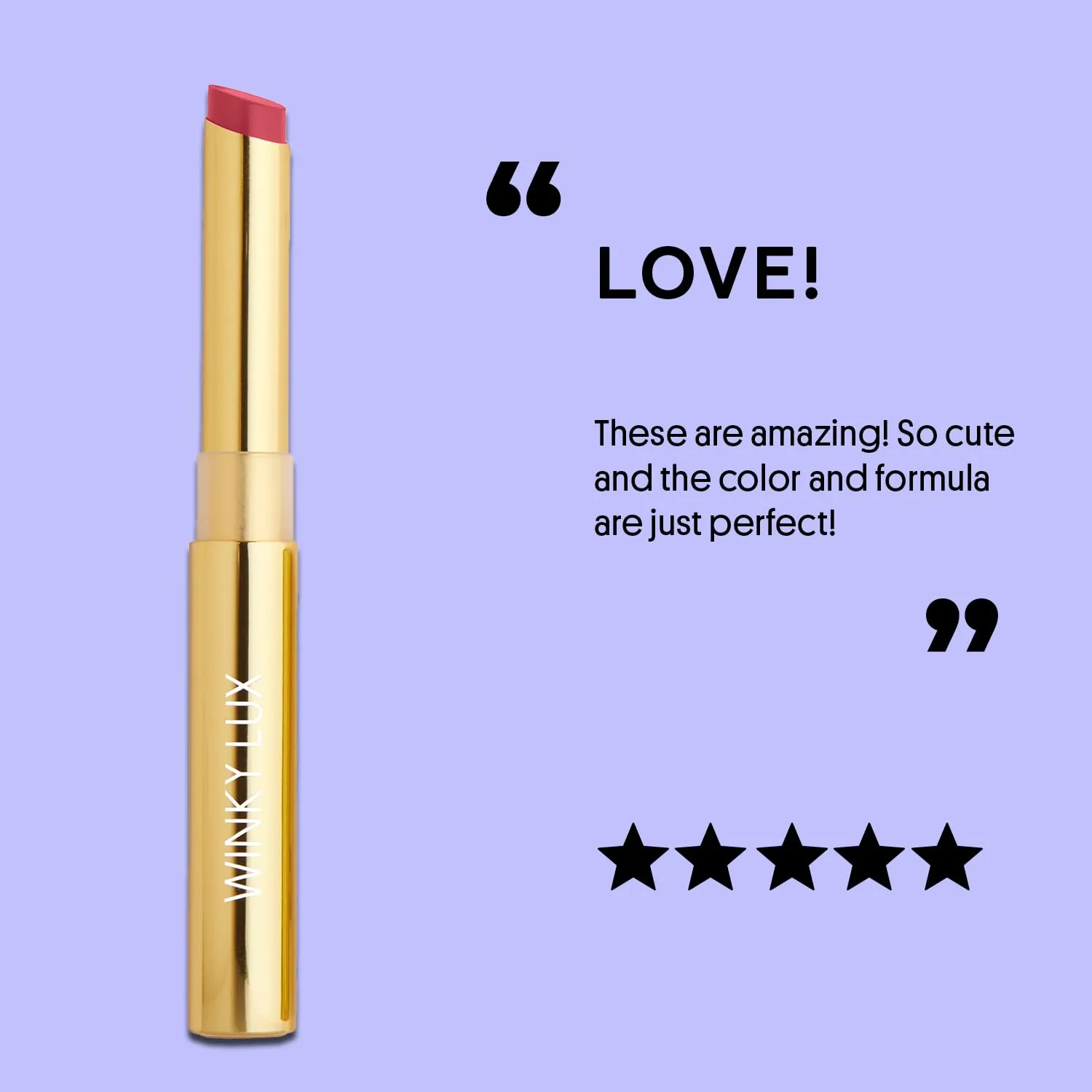 Winky Lux Skinny Plump Demi-Matte Lipstick, Natural Plump Lipstick, Weightless Long Lasting Soft Matte Lip Crayon, Infused with Hyaluronic Acid & Plum Oil, Rose Hotel