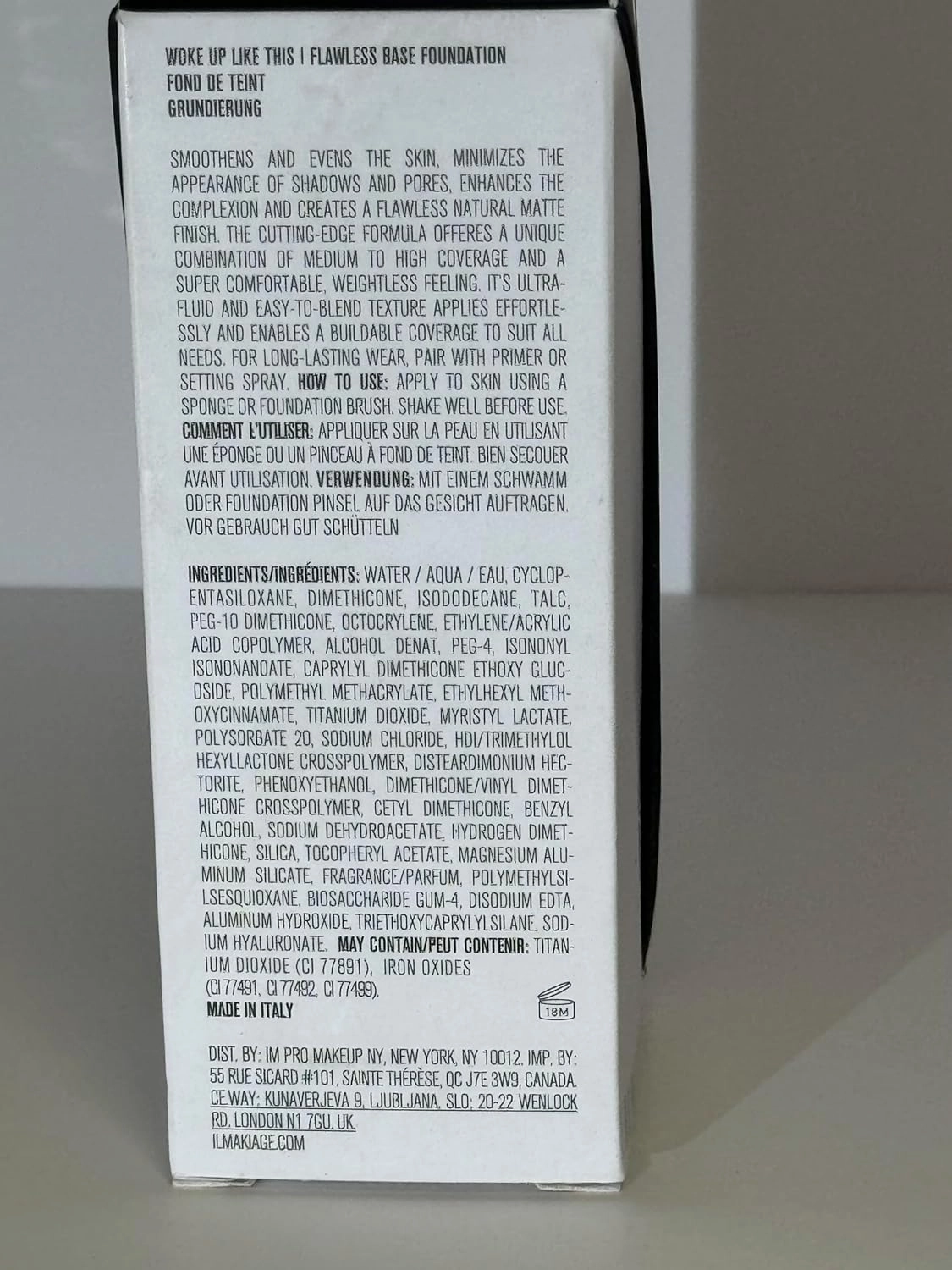 WOKE UP LIKE THIS FLAWLESS BASE FOUNDATION BY IL MAKIAGE - 30 ML (60)