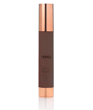 YENSA Serum Foundation Makeup - Super Silk Full Coverage Foundation Enriched with Peptides, Vitamin C & Ferulic Acid to Help Reduce Fine Lines, Wrinkles & Dark Circles - Deep 4 (1 oz)