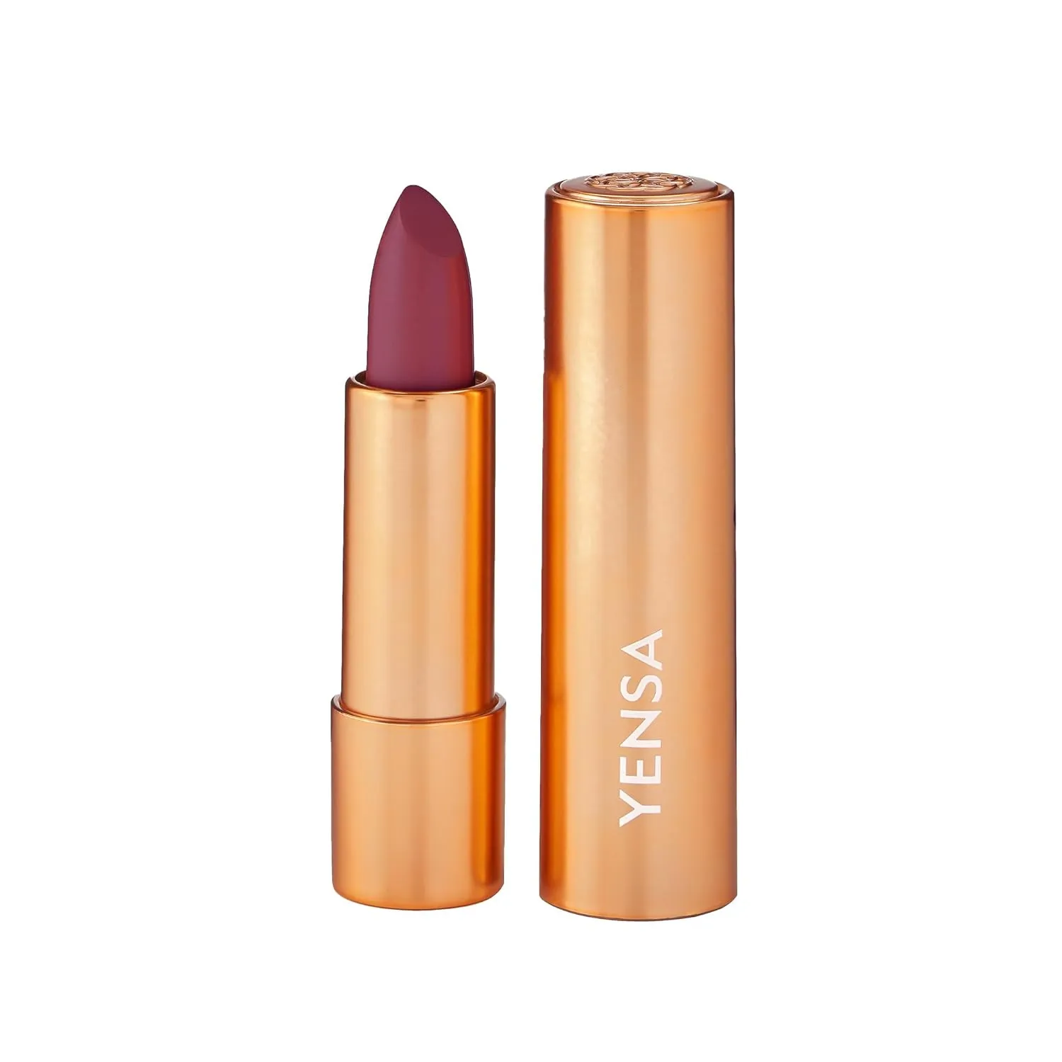YENSA Vibrant Silk Hydrating Lip Stick - Long Lasting Lipstick with Hyaluronic Acid, Vitamin E & Super Oils - High Pigment Color & Semi Glossy Finish - Moisturizing Formula - Noble (0.12 oz)