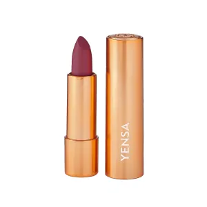 YENSA Vibrant Silk Hydrating Lip Stick - Long Lasting Lipstick with Hyaluronic Acid, Vitamin E & Super Oils - High Pigment Color & Semi Glossy Finish - Moisturizing Formula - Noble (0.12 oz)