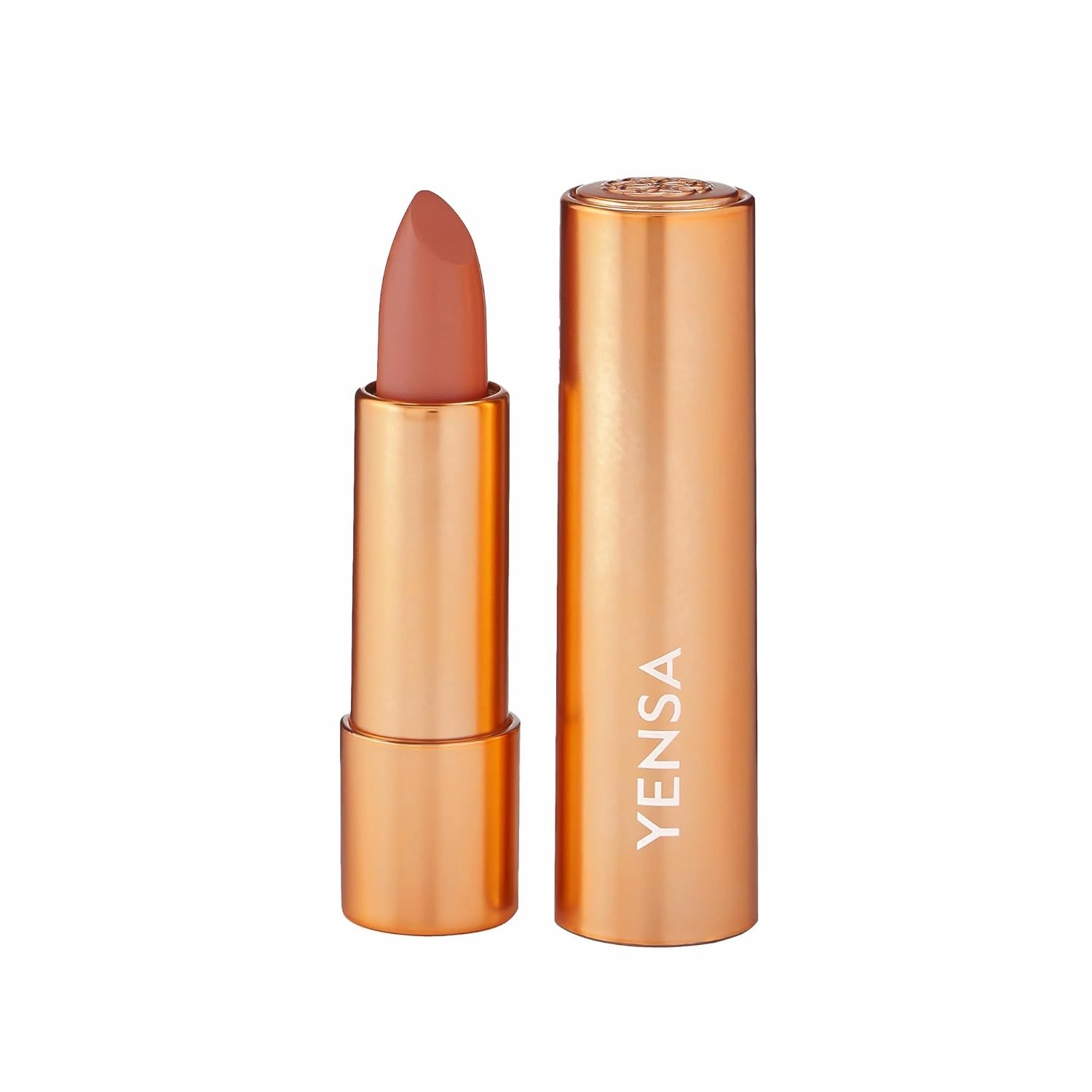 YENSA Vibrant Silk Hydrating Lip Stick - Long Lasting Lipstick with Hyaluronic Acid, Vitamin E & Super Oils - High Pigment Color & Semi Glossy Finish - Moisturizing Formula - Ignite (0.12 oz)