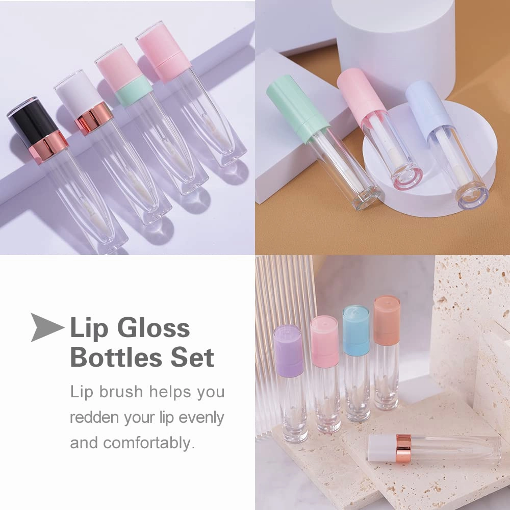 YITOU 12Pcs Refillable Lip Gloss Tubes with Wand Applicator, 8.8ml Lip Balm Containers with Stopper, DIY Lipgloss Making Kit for Wholesale