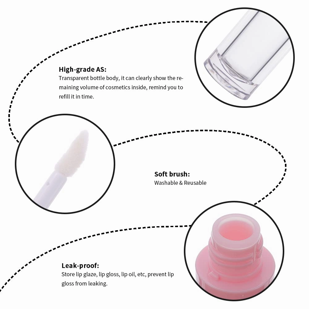 YITOU 12Pcs Refillable Lip Gloss Tubes with Wand Applicator, 8.8ml Lip Balm Containers with Stopper, DIY Lipgloss Making Kit for Wholesale