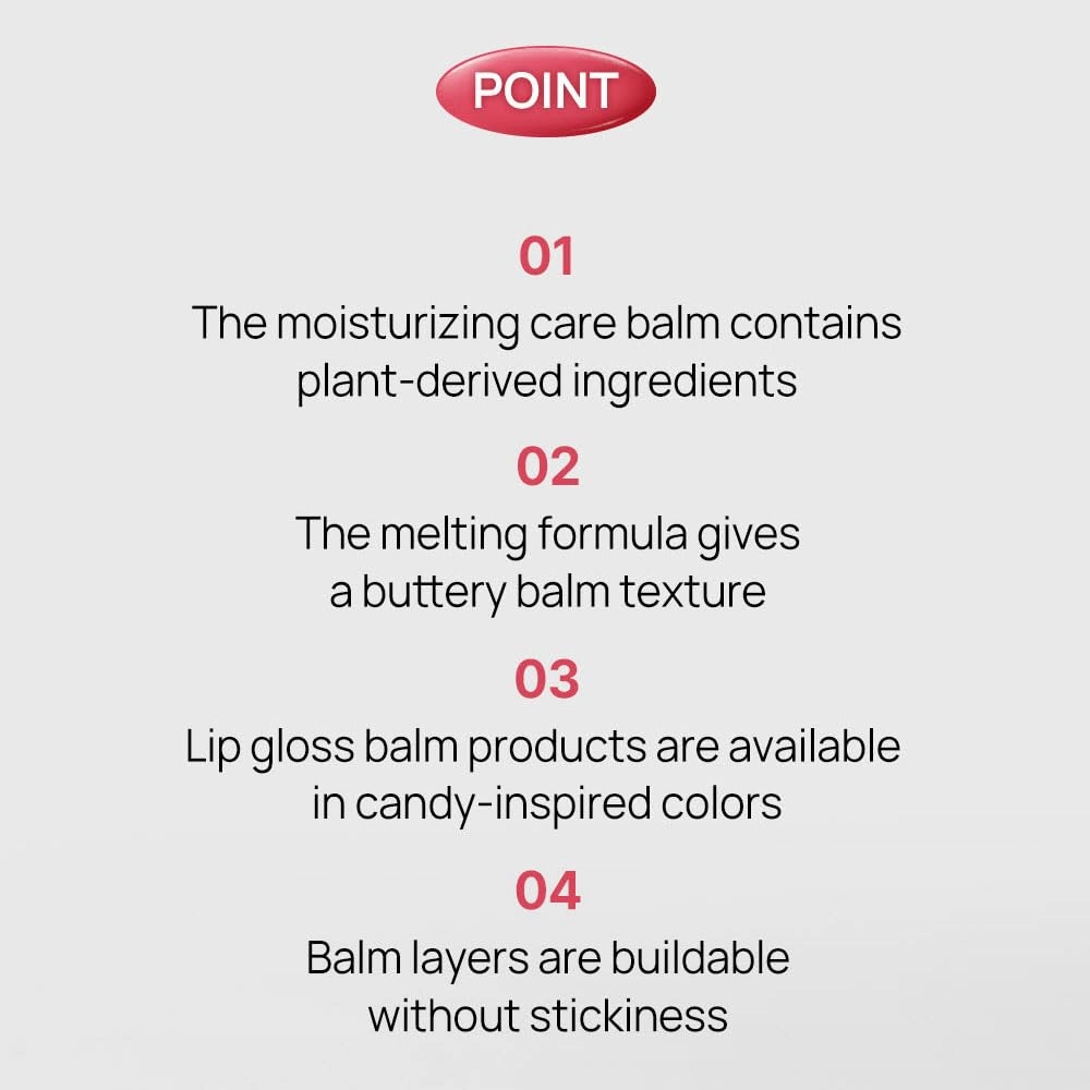 YNM Candy Gloss Balm (02 PINK SUNSET, 3g) ( 9 colors) K-beauty, Tinted, Color Lipstick Balm, Glossy, Moisture, korean, Non-Sticky and Long-lasting