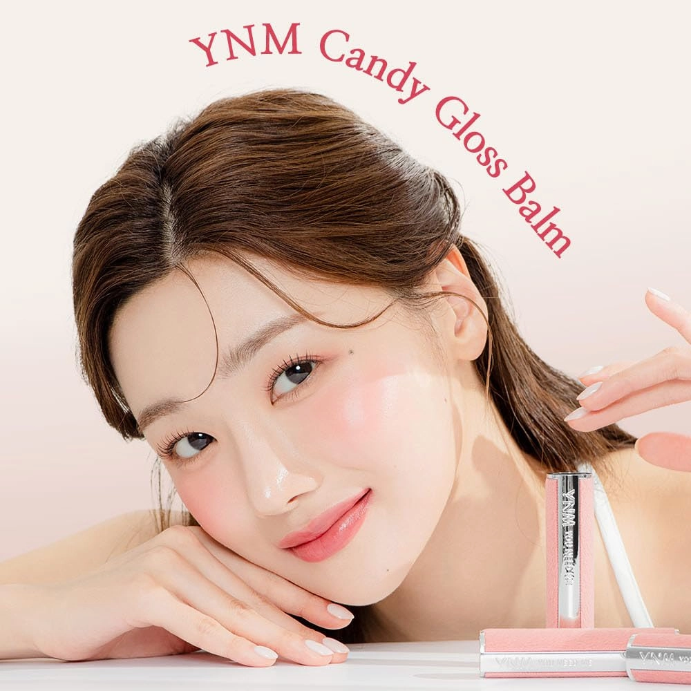YNM Candy Gloss Balm (06 COCONUT SHELL, 3g) ( 9 colors) K-beauty, Tinted, Color Lipstick Balm, Glossy, Moisture, korean, Jelly lips, Non-Sticky and Long-lasting