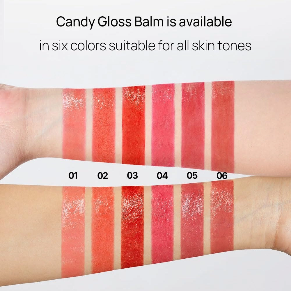 YNM Candy Gloss Balm (06 COCONUT SHELL, 3g) ( 9 colors) K-beauty, Tinted, Color Lipstick Balm, Glossy, Moisture, korean, Jelly lips, Non-Sticky and Long-lasting