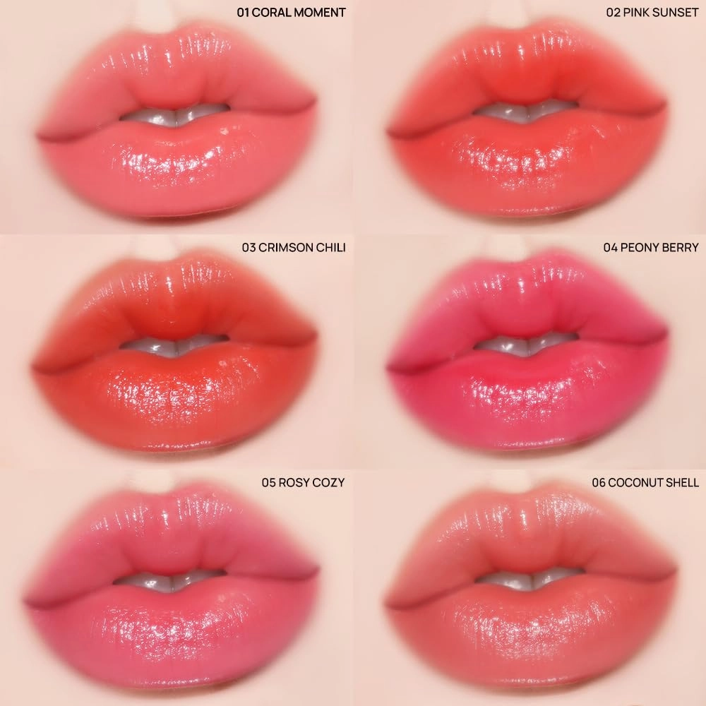 YNM Candy Gloss Balm (06 COCONUT SHELL, 3g) ( 9 colors) K-beauty, Tinted, Color Lipstick Balm, Glossy, Moisture, korean, Jelly lips, Non-Sticky and Long-lasting
