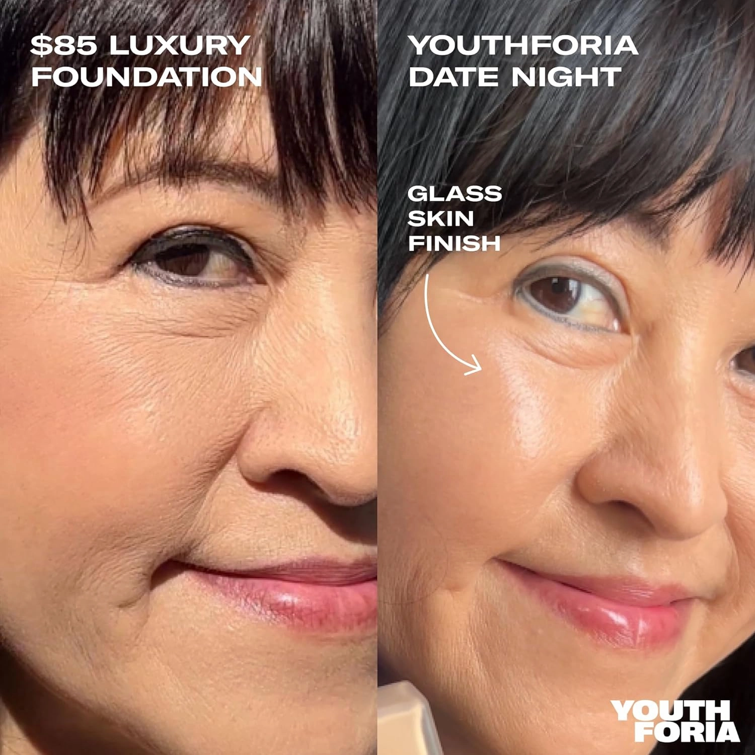 Youthforia Date Night Skin Tint Serum Foundation, Light-Medium Coverage, Hydrating Formula, Vegan & Cruelty-Free, 180 Light - Neutral with Warm Undertones
