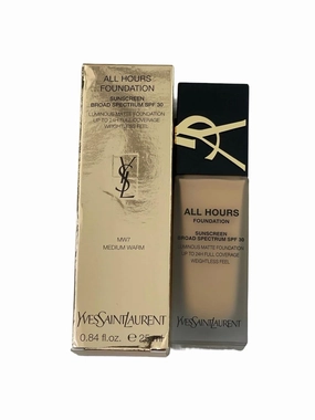 YSL All Hours Luminous Matte Foundation (MW7)