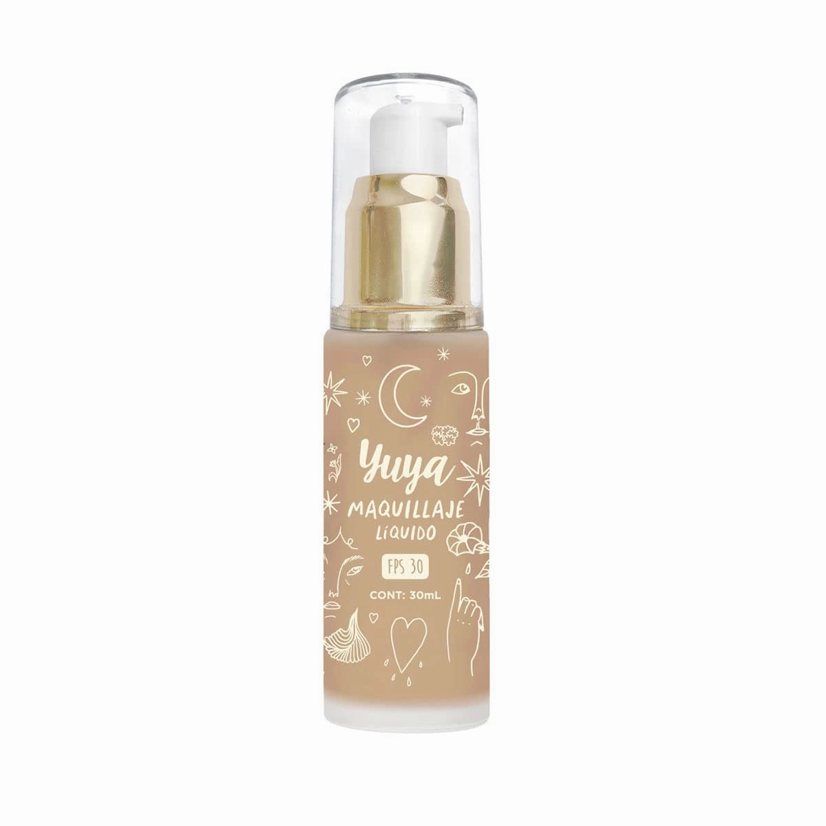YuYa Cruelty-Free Makeup: Liquid Foundation CM20 - Hydrating, Non-Comedogenic, Paraben-Free, SPF 30, Natural Finish, Medium to Full Coverage